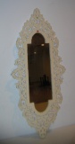Decorative scroll work mirror