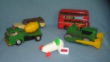 Group of vintage tin and plastic toys