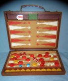 Vintage backgammon game
