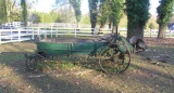 Antique horse drawn cultivating farm cart