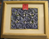 Floral decorated framed collage