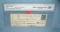 Bank of Metropolis NY bank check with 2 cent stamp