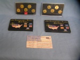 Gold tone edition US state quarters collection