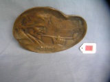 Native American Indian double sided advertising dish