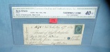 Bank of Metropolis NY bank check dated Nov 17, 1880