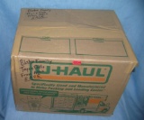 Mystery moving and storage Co. box lot marked Blake family toys and dolls from the attic