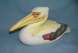 Hand painted porcelain pelican