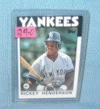 Vintage Ricky Henderson all star baseball card