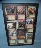 Collection of vintage Lord of the Rings collector cards