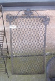 Wrought iron floral grill work