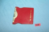 Vintage bill fold money clip