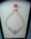 High quality costume jewelry pearl necklace