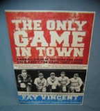 The Only Game in Town Baseball retro style sign