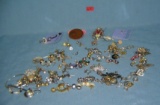 Vintage costume jewelry earrings and accessories