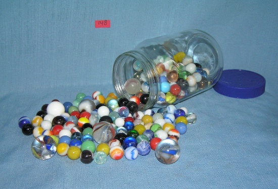 Large collection of antique marbles