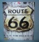 Route 66 Feel the Freedom retro style advertising sign