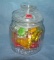 All glass country store style candy container