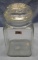 Vintage all glass country store style candy jar