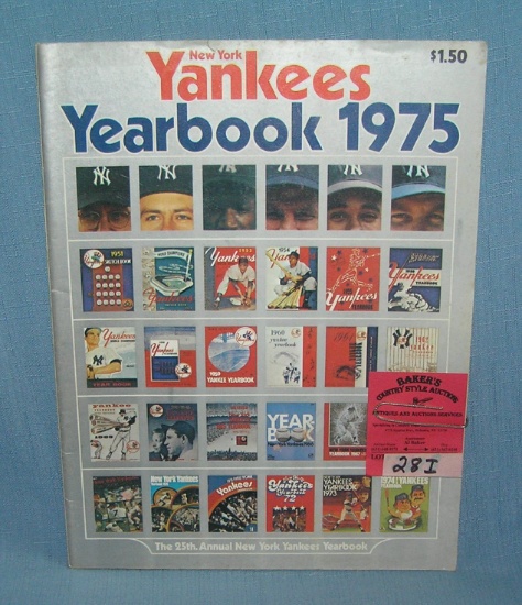 NY Yankees 1975 year book