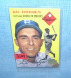 Vintage Gil Hodges Topps archives baseball card