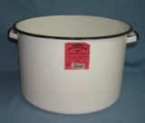 Large enameled metal pot