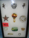 Collection of quality costume jewelry pins