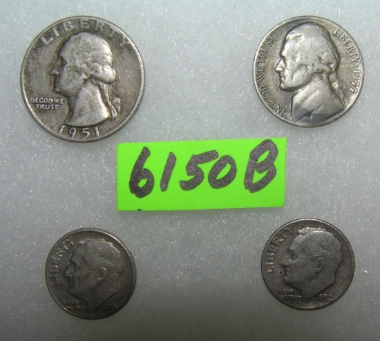 Group of American silver coins