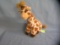 Vintage giraffe plush toy