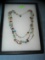 Multi colored costume jewelry necklace