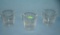 Vintage water fowl etched glass drink glasses