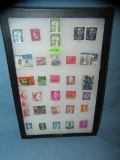 Collection of world wide postage stamps