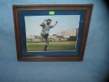 Early style framed baseball print