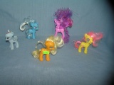 Group of vintage My Little Pony toys