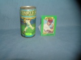 Richie Ashburn collectible beer can and baseball card