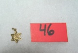 Gold plated Jewish star pendant