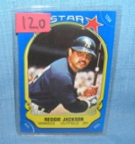 Vintage Reggie Jackson Fleer all star baseball card