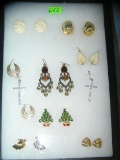 Collection of quality costume jewelry earrings