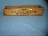 Antique cheese box Warner and Swasey Co