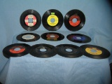 Group of vintage 45 RPM records