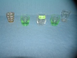 Group of vintage shot glasses