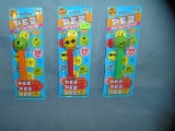 Group of vintage PEZ candy container