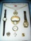 Collection of costume jewelry watches and lockets