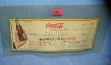 Coca Cola Co. endorsed check dated 1941