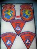 Collection of vintage police patches