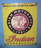 Indian Motorcycles retro style advertising sign