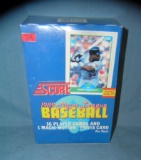 1989 Score Baseball card box