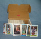 Box full of vintage hockey cards