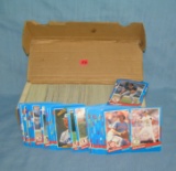 Box full of vintage baseball cards