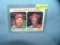 Johnny Bench and Dick Allen 1973 Topps baseball card