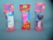 Group of vintage Holiday PEZ candy containers